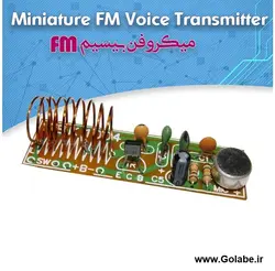کیت میکروفون فرستنده رادیویی (کارکرد با باتری قلمی)