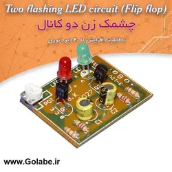 برد چشمكزن دو تا LED با قابليت افزايش تا 40 ديود نوراني و ولوم كنترل