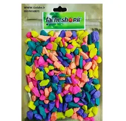 سنگ رنگی تراریوم و گلدان (100 گرمی) - گلابی