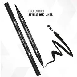 خط چشم مدادی Stylist Duo Liner 2 in 1 گلدن رز - فروشگاه زیبایی سبز