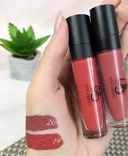 رژلب مات مایع بادوام گلدن رز شماره 20 - فروشگاه زیبایی سبز