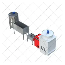 وت پنیر سازی و ترولی پرس آب گیری 500 لیتری هیمورا