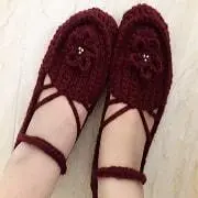 آموزش پاپوش بافتنی زنانه