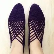 آموزش پاپوش بافتنی زنانه