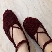 آموزش پاپوش بافتنی زنانه