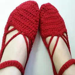 پاپوش بافتنی مجلسی