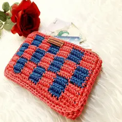 کیف لوازم آرایش مکرومه