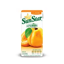آبمیوه زردآلو سان استار حجم 0.2 لیتر - خرید در منزل