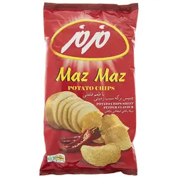 چیپس برگه سیب زمینی مزمز با طعم فلفلی 80 گرم - خرید در منزل