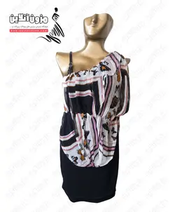 پیراهن مجلسی کوتاه مدل پروانه