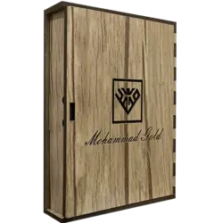 جعبه هدیه چوبی آنتیک روشن