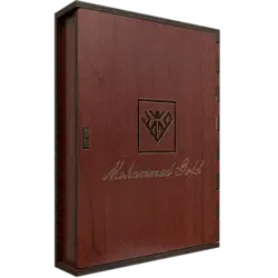 جعبه هدیه چوبی زرشکی