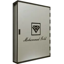 جعبه هدیه چوبی نقره ای