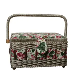 جعبه خیاطی چوبی طرح رز