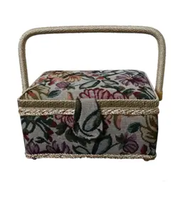 جعبه خیاطی چوبی طرح سوزن دوزی