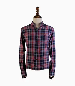 پیراهن آستین بلند مردانه مدل چهارخونه کد 1011