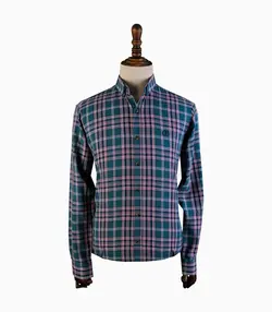 پیراهن آستین بلند مردانه مدل چهارخونه کد 1011