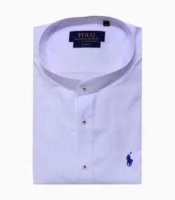 پیراهن آستین بلند مردانه مدل یقه دیپلمات کد 1014