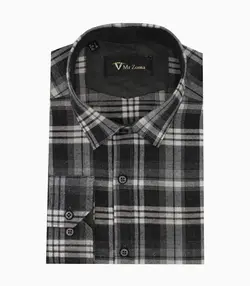 پیراهن پشمی چهارخانه مردانه کد 543