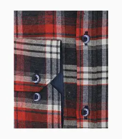 پیراهن پشمی چهارخانه مردانه کد 543