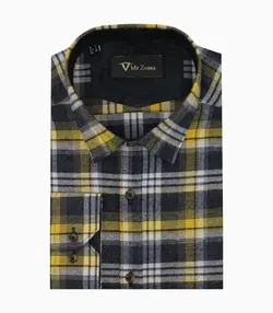 پیراهن پشمی چهارخانه مردانه کد 543