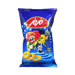 اسنک حلقه ای مزمز با طعم پنیر