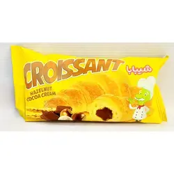 کیک کروسان شیبابا مغز فندوق شکلات