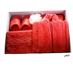 حوله سرویس تن پوش سه تیکه ساینا مدل آذین