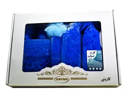 سرویس حوله پالتویی 3 تکه ساینا مدل بهار