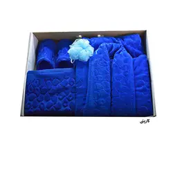 سرویس حوله پالتویی 3 تکه ساینا مدل بهار