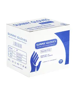 دستکش جراحی استریل بدون پودر سایز 7.5 برند SUNNY GLOVES
