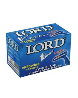 تیغ خودتراش 2 لبه لرد با 5 تیغ یدک