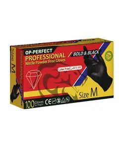 دستکش نیتریل مشکی ضخیم سایز M شرکت حریر ایران