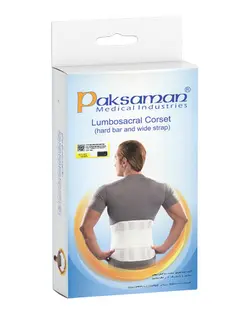 کمربند طبی سخت با کش پهن پاک سمن سایز XXL کد 125