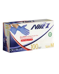 دستکش نیتریل نیتکس سایز M شرکت حریر ایران