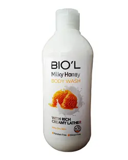 شامپو بدن كرمی بيول حاوی عصاره شير و عسل حجم 400 میلی لیتر