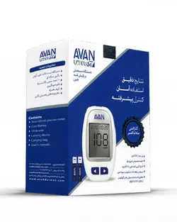 دستگاه تست قند خون آوان مدل AGM01 به همراه 10 نوار تست