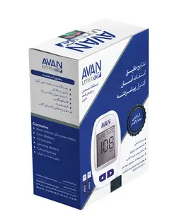 دستگاه تست قند خون آوان مدل AGM01 به همراه 10 نوار تست