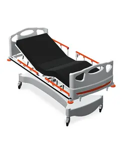 تخت بستری الکتریکی ساده سه شکن متحرک دو موتوره