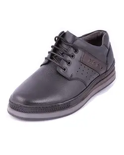 کفش مردانه بندی با رویه چرم طبیعی گاوی و زیره ترمو