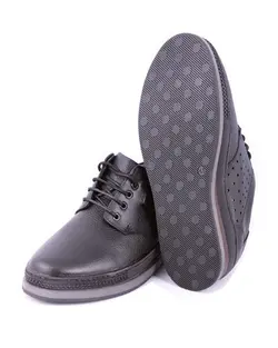 کفش مردانه بندی با رویه چرم طبیعی گاوی و زیره ترمو