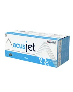 سر سوزن دندانپزشکی بلند acusjet گیج 27