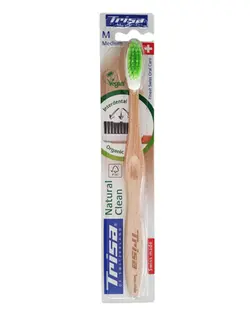 مسواک چوبی نچرال کلین متوسط تریزا Natural Clean
