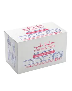 سرنگ انسولین تک واحدی یکپارچه حلما طب