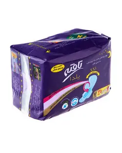 نوار بهداشتی بالدار یلدا ویژه شب کتانی تافته سایز XXL بسته 7 عددی