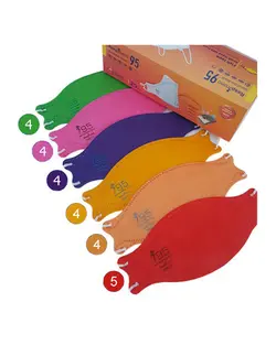 ماسک سه بعدی نانو مدل فیش سایز کوچک N95 شاد بسته ۲۵ عددی