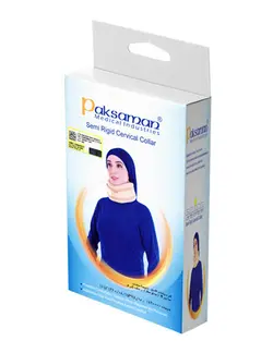 گردن بند طبی نیمه سخت سایز S کد 165 شرکت پاک سمن