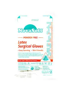 دستکش جراحی استریل سایز 8 برند NOVASOFT