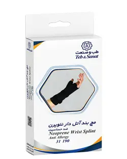 مچ بند آتل دار نئوپرن ضد حساسیت سایز S کد 31190 طب و صنعت