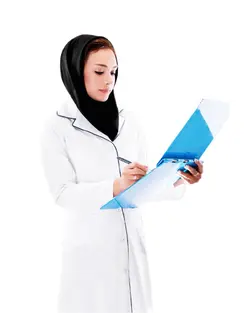 روپوش پزشکی زنانه مدل افسون پارچه کجراه